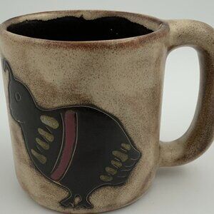 Designed by Mara Mexico Partridge Stoneware Coffee Mug 4 1/2" Tall